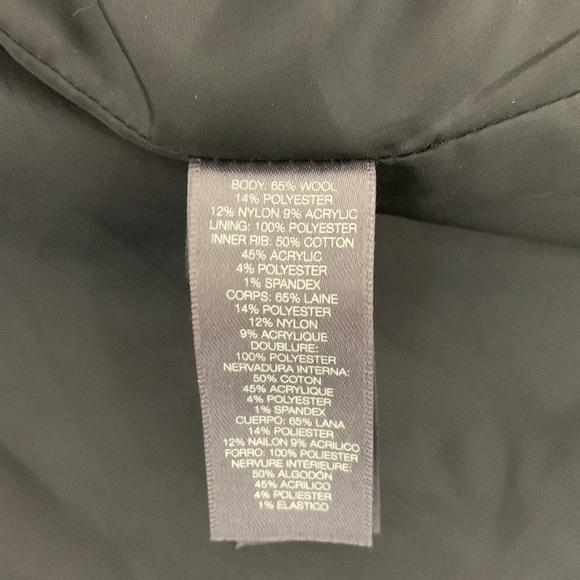 Kenneth Cole Reaction Black Wool Jacket/Peacoat size S - Picture 15 of 17